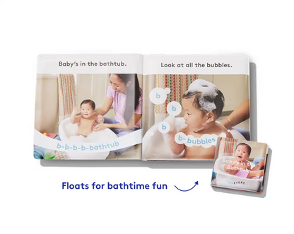 Practice body parts, see a bath routine, and say hello